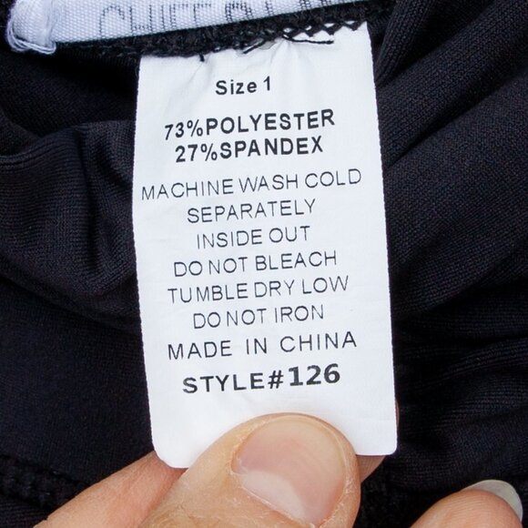 Chill By Will Moto Style Black Leggings Size 1 - Picture 5 of 10